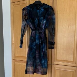 White House Black Market Sheer Multicolor Dress elegant